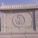 金华 芝麻白花岗岩屏风，照壁，影壁