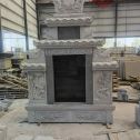 金华 芝麻灰高档墓碑、土墓，一套也支持定做
