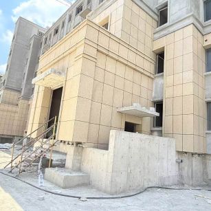 金华 黄金麻干挂，工地实拍