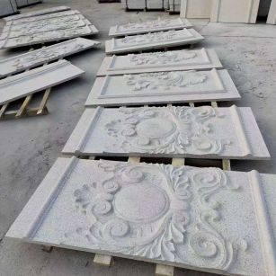 金华 芝麻白干挂雕花板