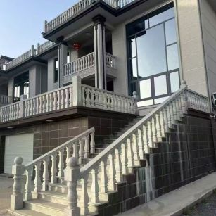 金华 芝麻白别墅阳台栏杆，楼梯栏杆
