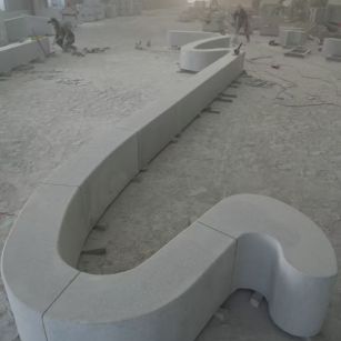 金华 花岗岩整石坐凳拼装