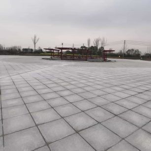 金华 芝麻白火烧面-公园广场地铺效果