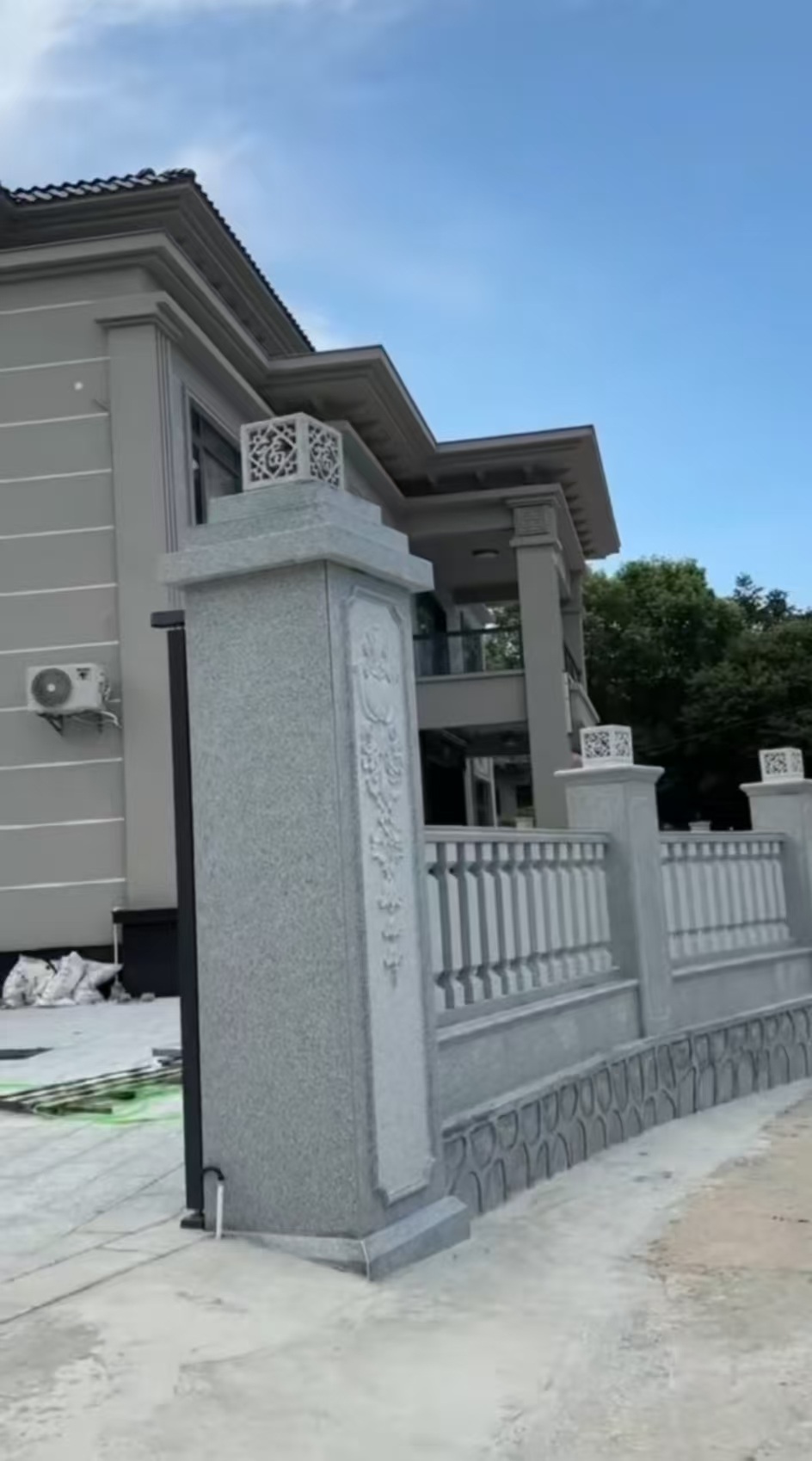 金华 芝麻白别墅围墙栏杆，私人订制