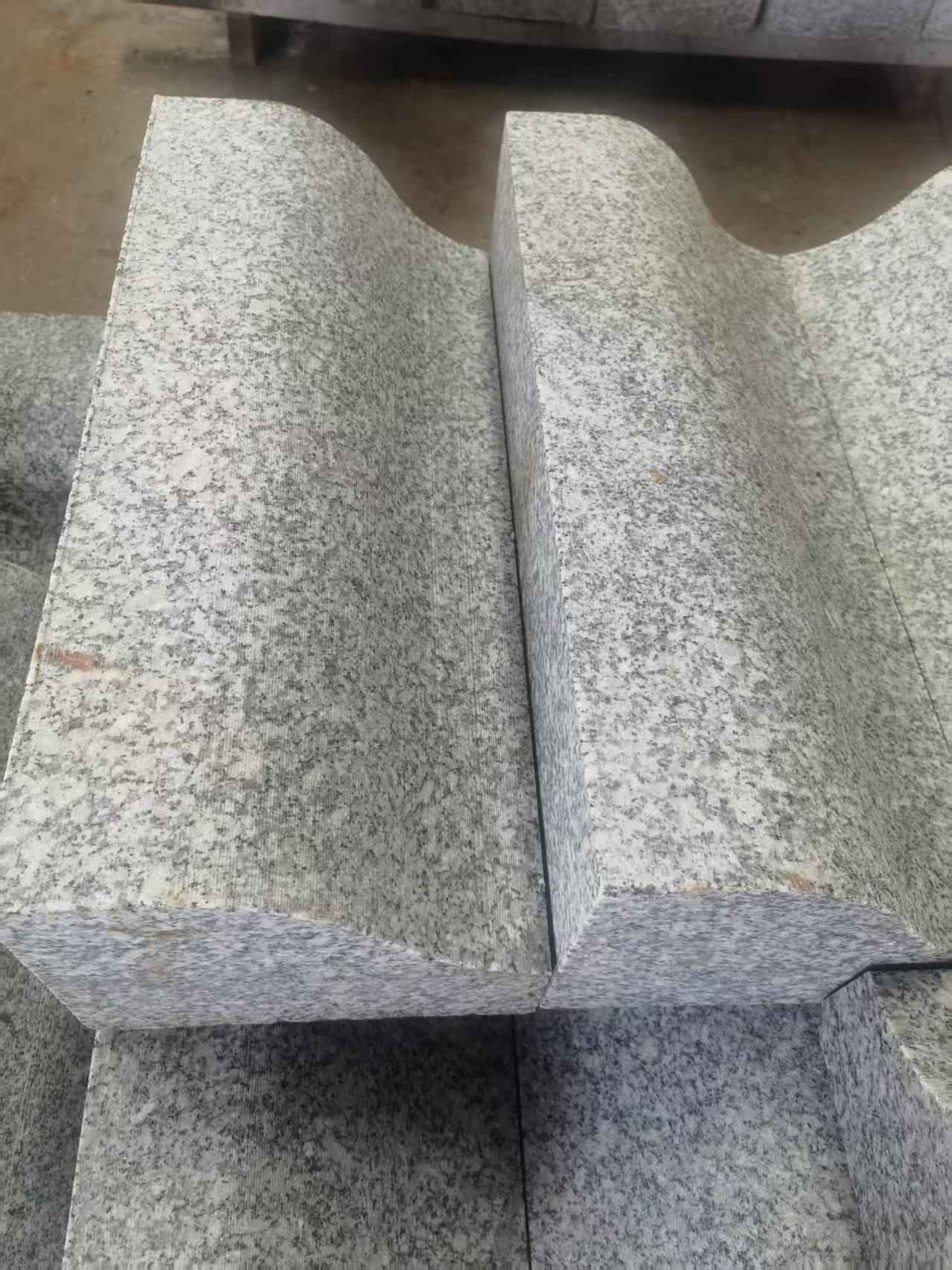 金华芙蓉白S型拉丝面路沿石