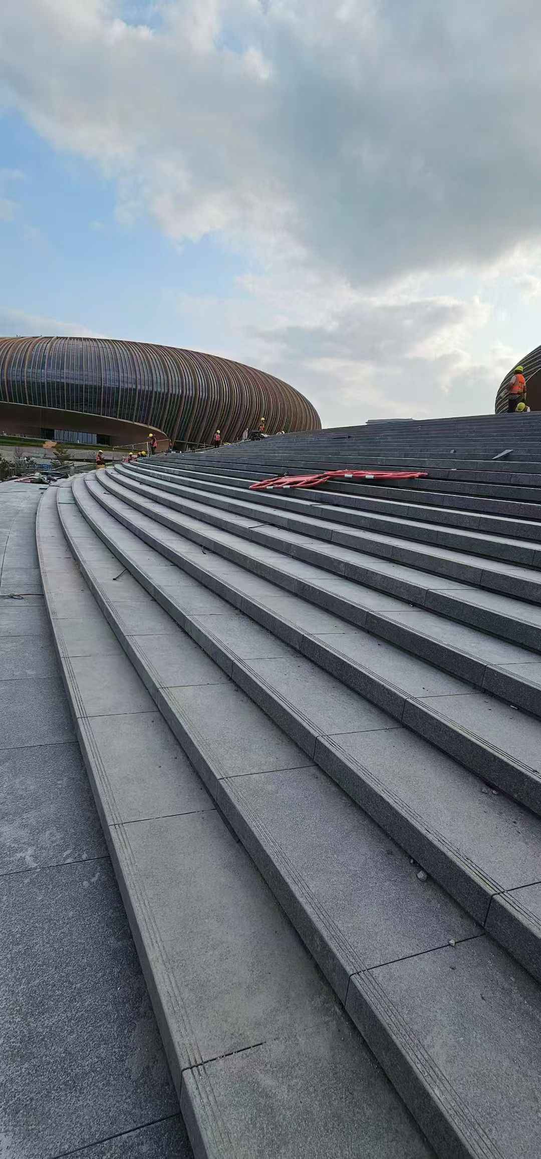 金华 弧形整石台阶铺装效果图