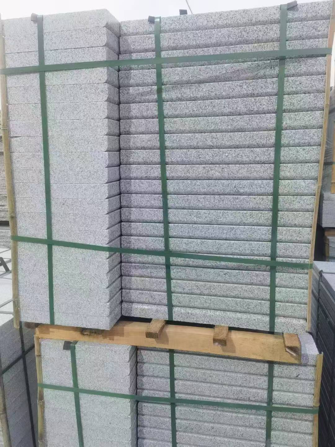 金华 5公分芝麻白，倒斜角，室外楼梯踏步