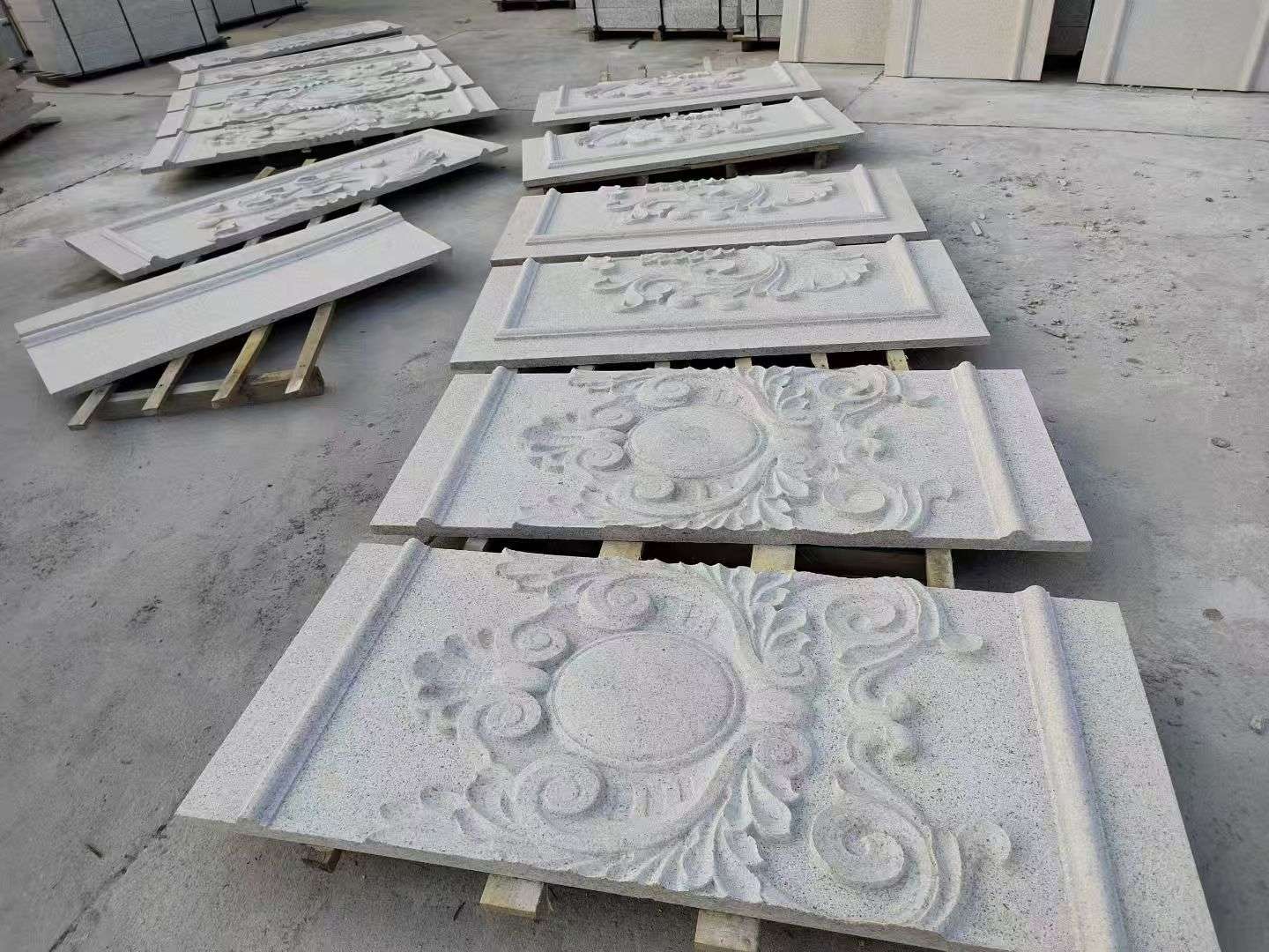 金华 芝麻白干挂雕花板