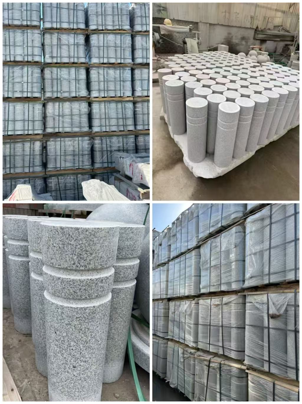 金华 芝麻白花岗岩挡车柱、隔离柱多少钱