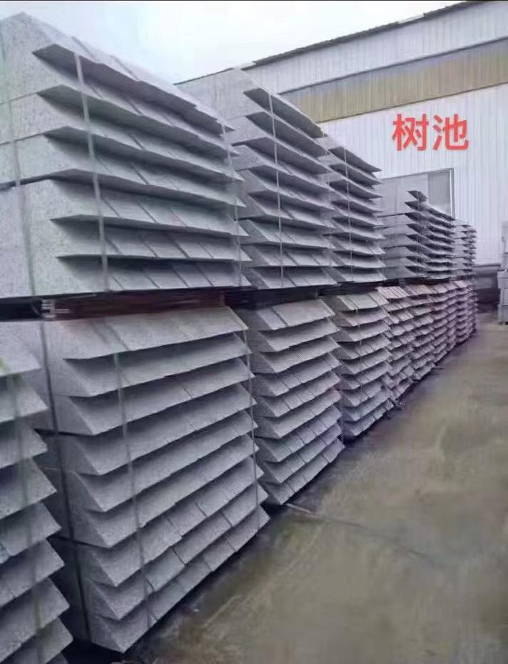 金华 芝麻灰切头树池